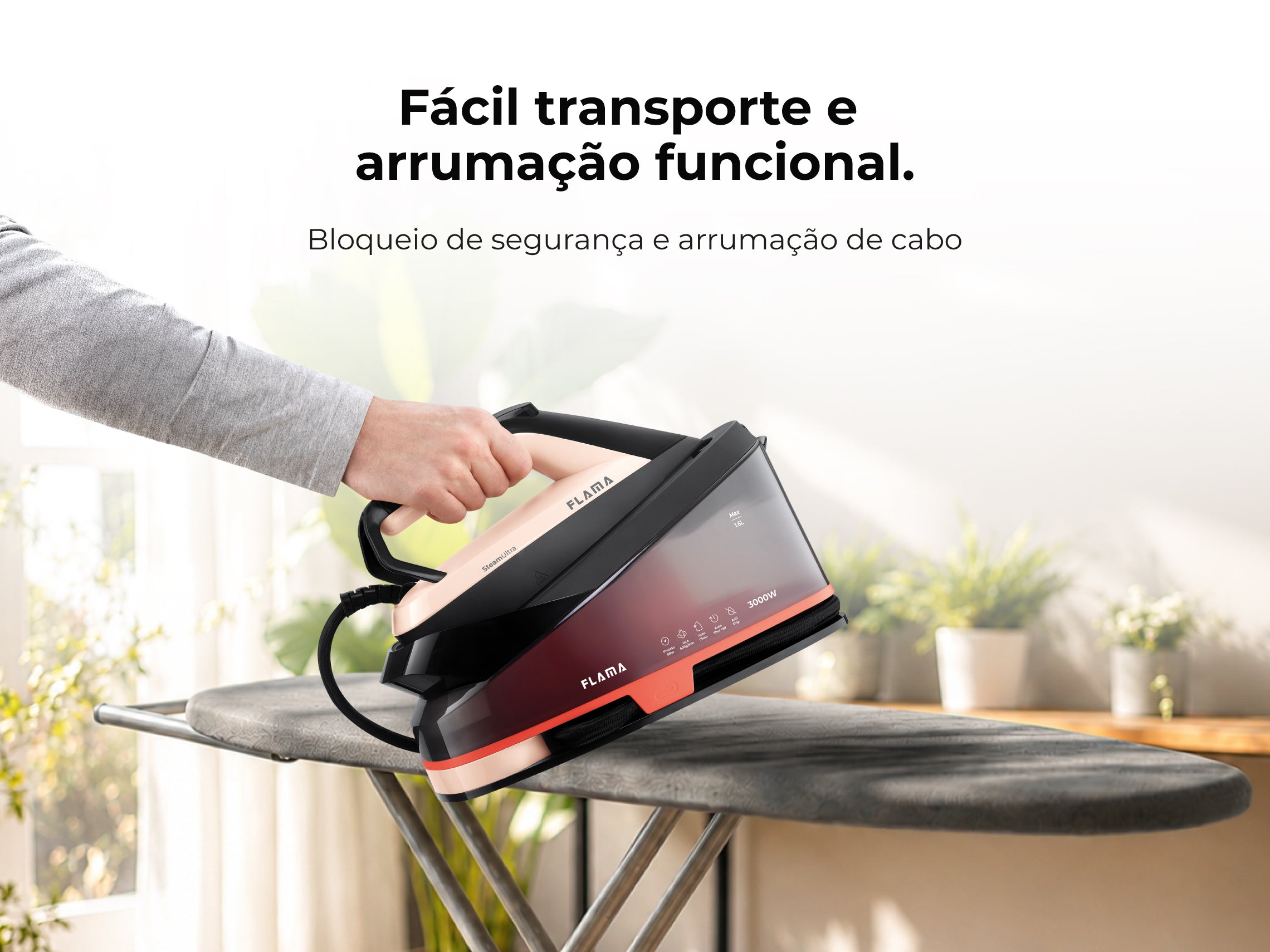 Ferro com Caldeira SteamUltra 3000W Bege 5541FL FLAMA