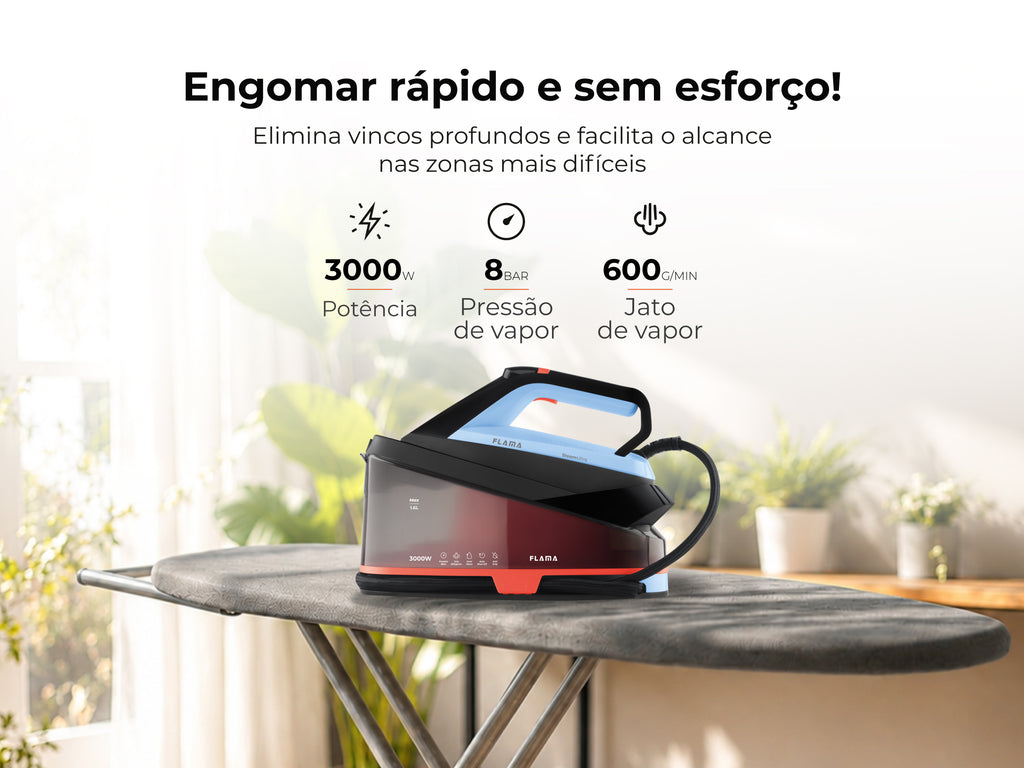Ferro com Caldeira SteamUltra 3000W Azul 5542FL FLAMA