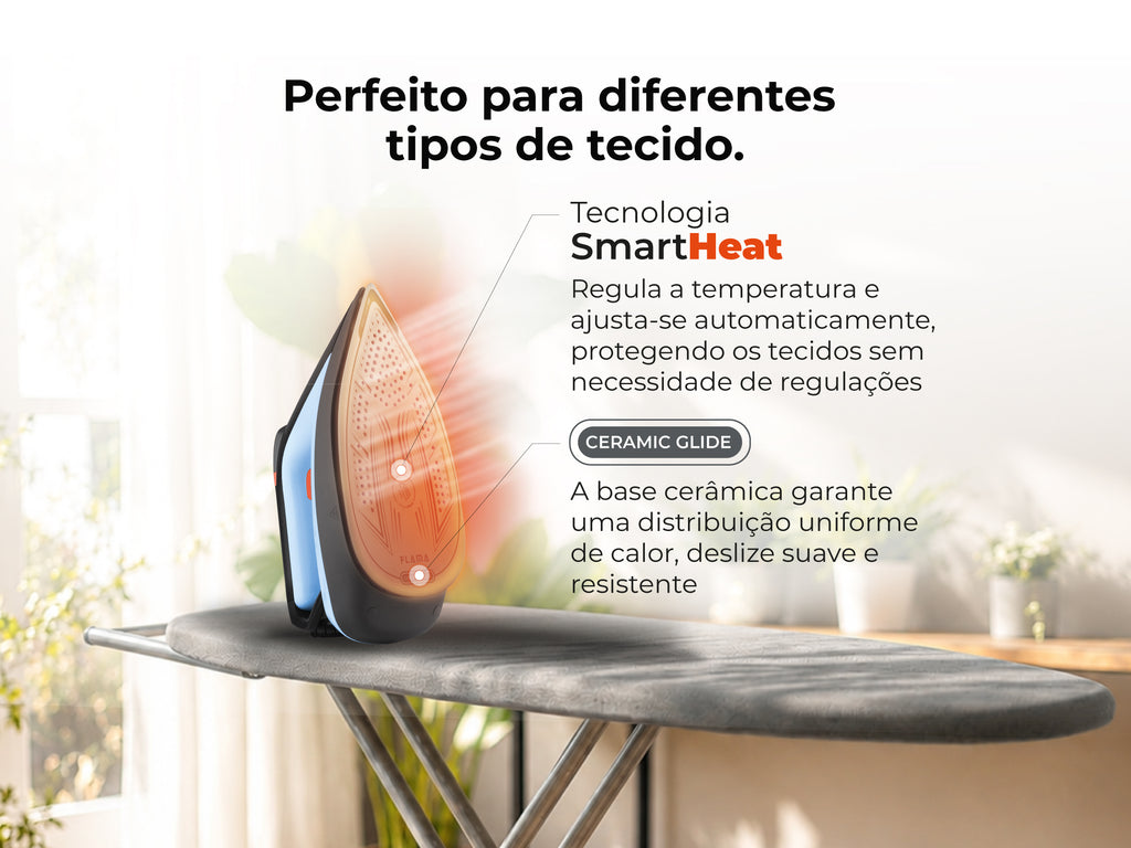 Ferro com Caldeira SteamUltra 3000W Azul 5542FL FLAMA