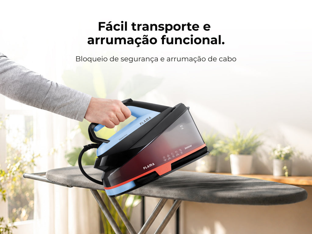 Ferro com Caldeira SteamUltra 3000W Azul 5542FL FLAMA
