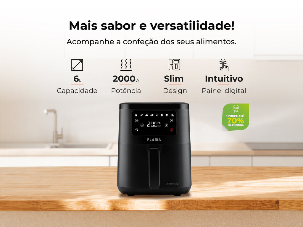 Friteuse sans huile Air Fryer Ultra SlimDesign 6 L 643FL
