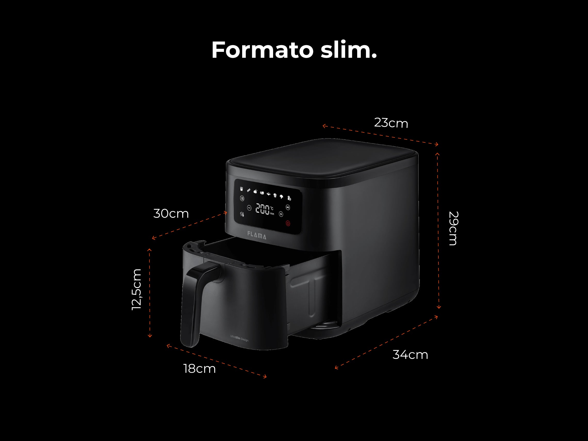 Friteuse sans huile Air Fryer Ultra SlimDesign 6 L 643FL