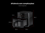 Fritadeira Sem Óleo Air Fryer C/ Janela 6L 644FL FLAMA