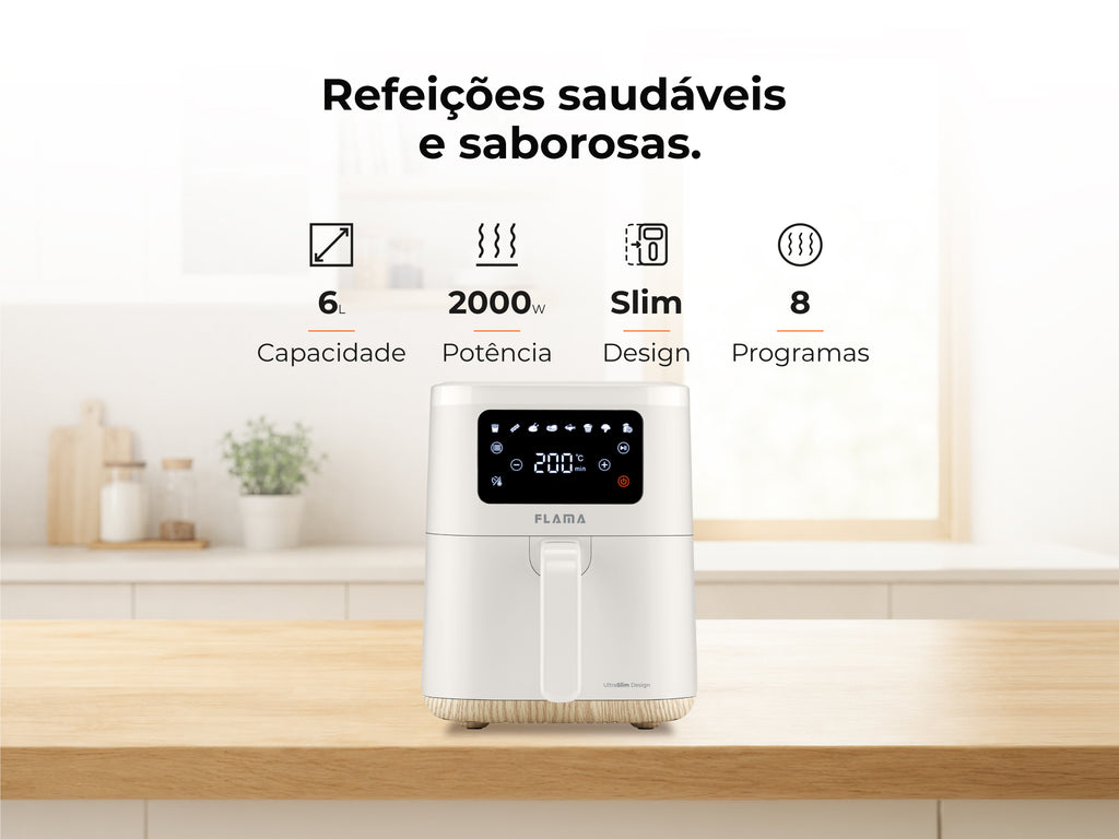 Friteuse sans huile Air Fryer Slim Pearl White 651FL