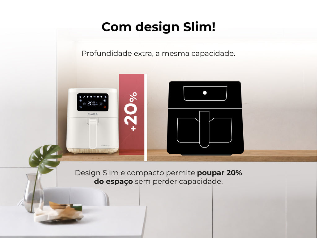 Friteuse sans huile Air Fryer Slim Pearl White 651FL