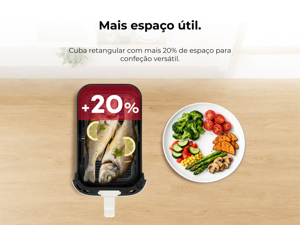 Friteuse sans huile Air Fryer Slim Pearl White 651FL