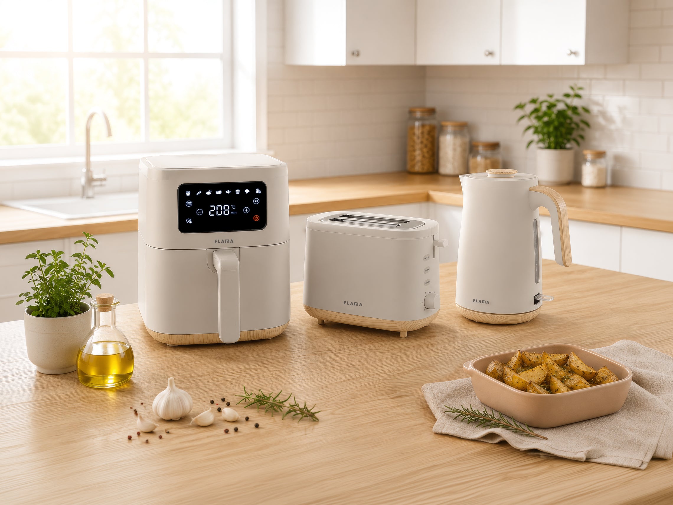 Friteuse sans huile Air Fryer Slim Pearl White 651FL