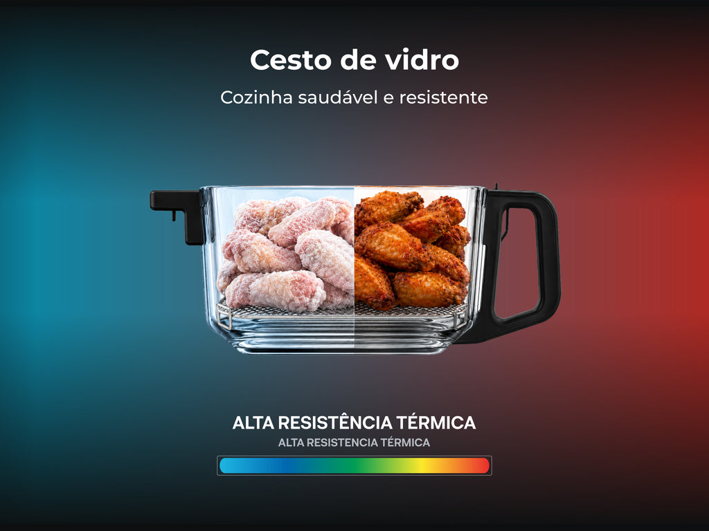 Friteuse sans huile Air Fryer GlassView 5,5 L 661FL