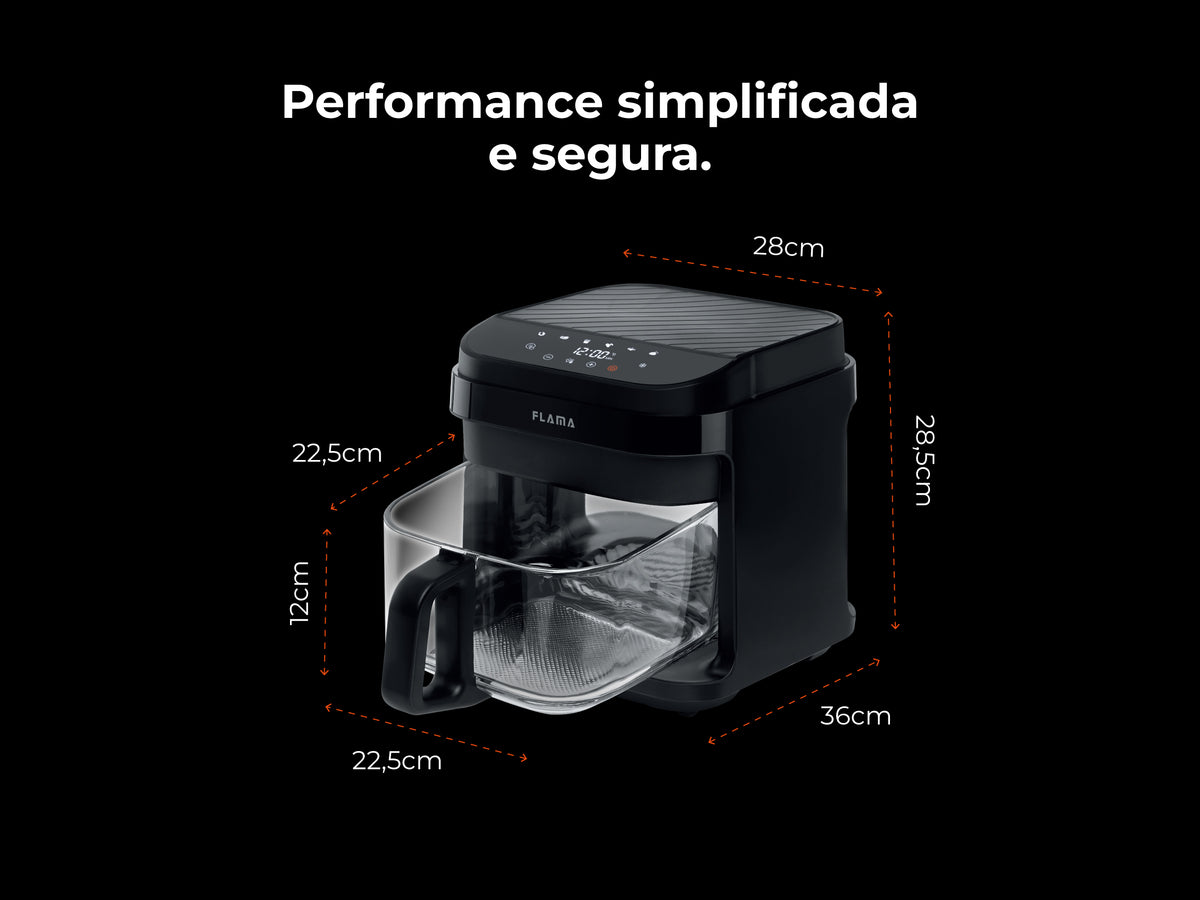 Friteuse sans huile Air Fryer GlassView 5,5 L 661FL