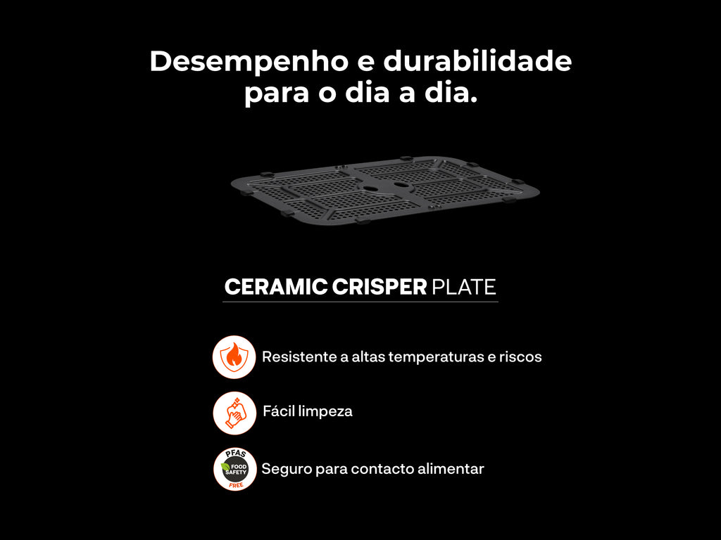 Fritadeira Sem Óleo Air Fryer Ceramic CrisperPlate Flex XXL 674FL