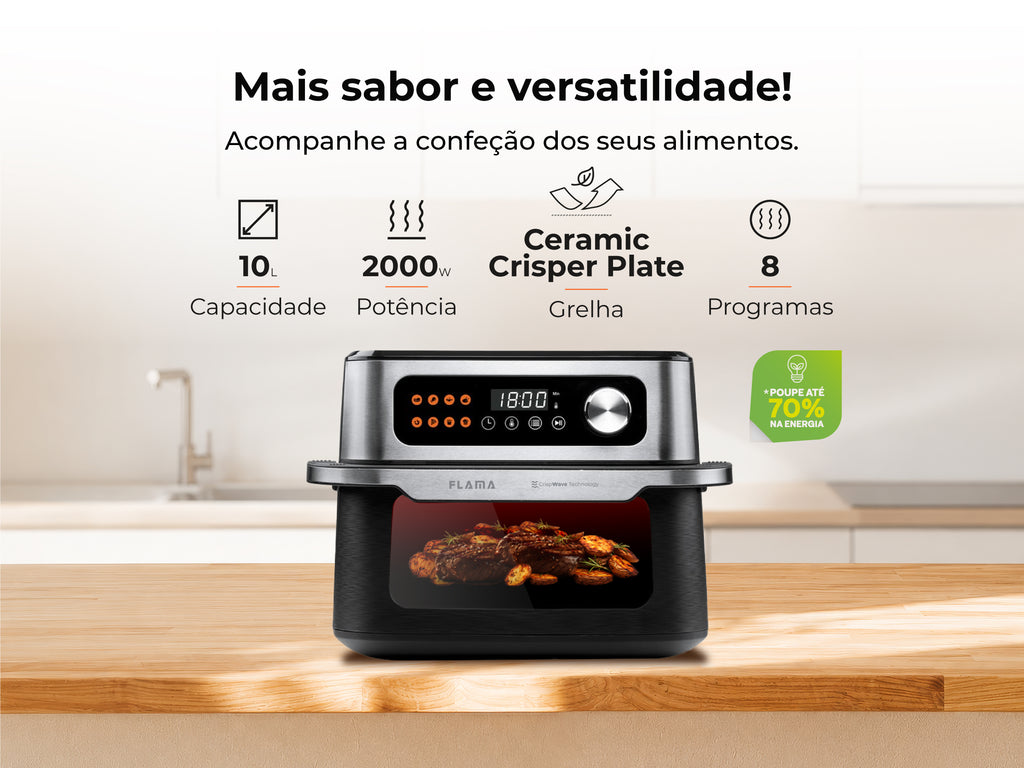Friteuse sans huile Air Fryer Ceramic CrisperPlate Compact XL 677FL