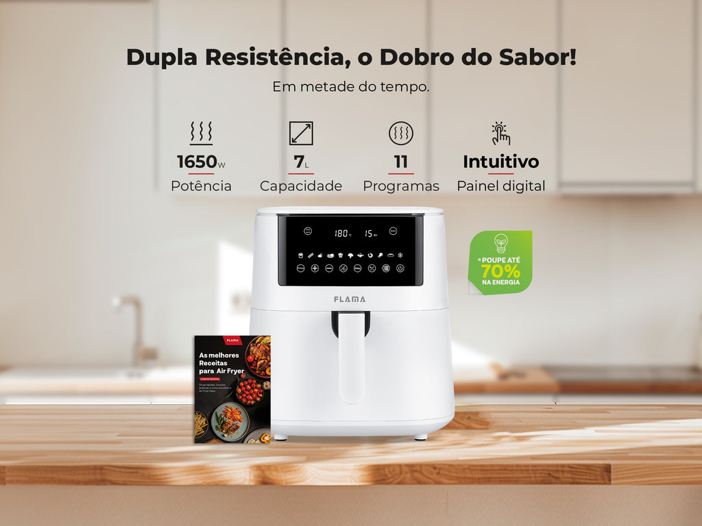 Fritadeira Sem Óleo Air Fryer 7L 681FL FLAMA