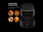 Fritadeira Sem Óleo Air Fryer 7L Preta 682FL FLAMA
