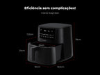 Fritadeira Sem Óleo Air Fryer 7L Preta 682FL FLAMA