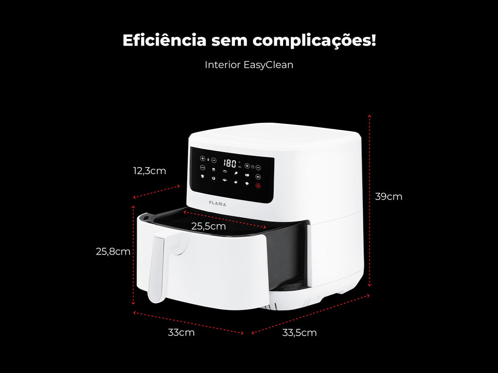 Fritadeira Sem Óleo Air Fryer Dupla Resistência 691FL FLAMA