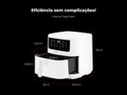 Fritadeira Sem Óleo Air Fryer Dupla Resistência 691FL FLAMA