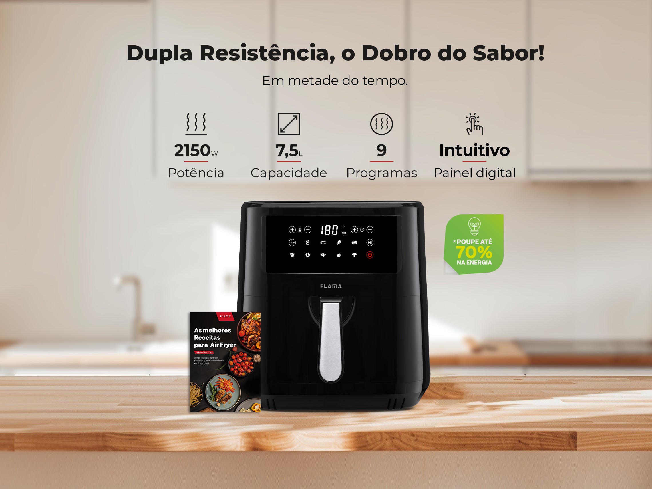 Fritadeira Sem Óleo Air Fryer Dupla Resistência 692FL