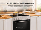 Fogão Elétrico Vitrocerâmica Silver 60x60 8412FL FLAMA