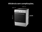 Fogão Elétrico Vitrocerâmica Silver 60x60 8412FL