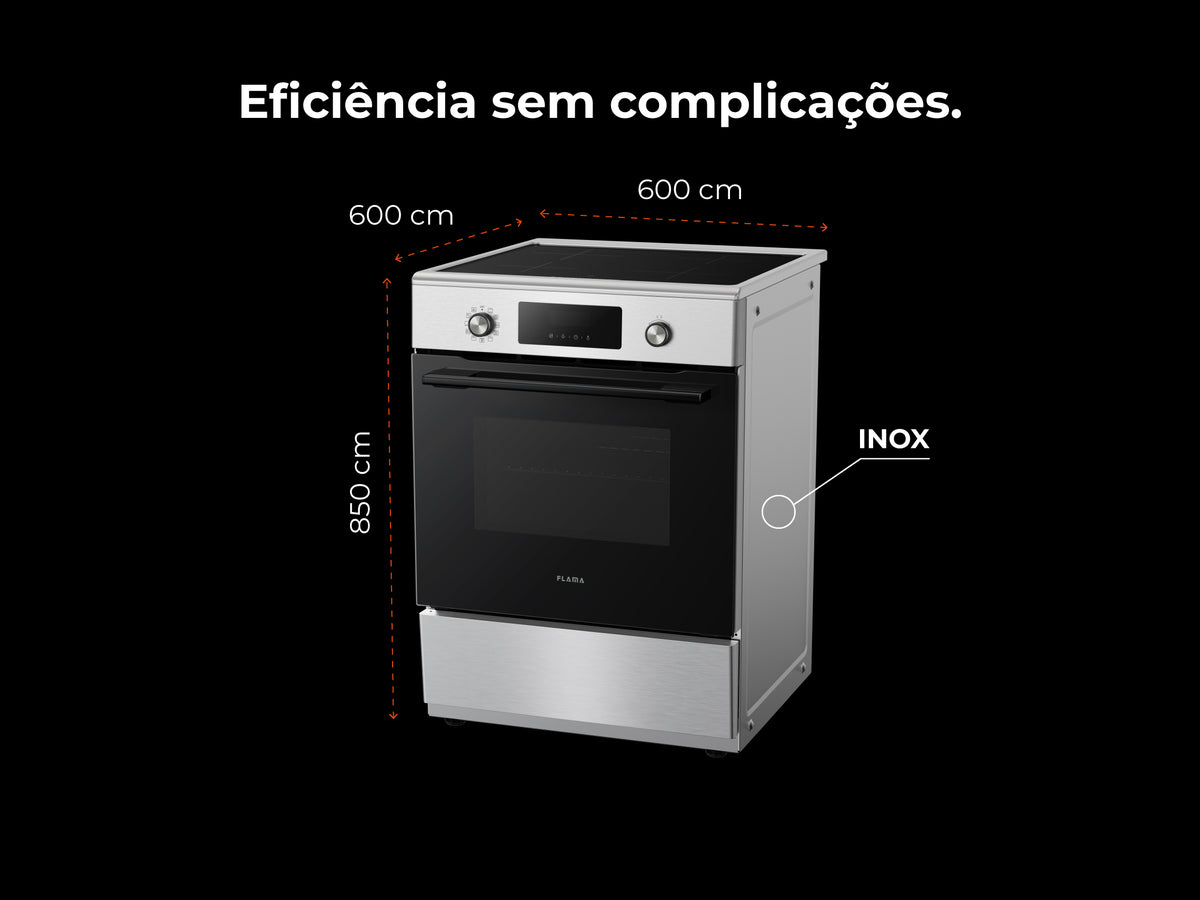 60x60 Stainless Steel Electric Induction Stove 8463FL