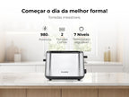 Torradeira Preta Inox 980W 961FL FLAMA