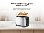 Torradeira Preta Inox 980W 961FL FLAMA