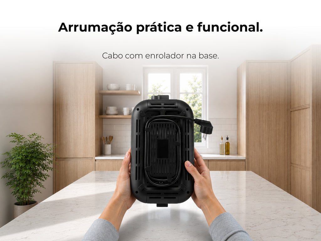 Torradeira Preta Inox 980W 961FL FLAMA