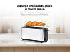 Tostadora negra de acero inoxidable de 1470 W 970FL