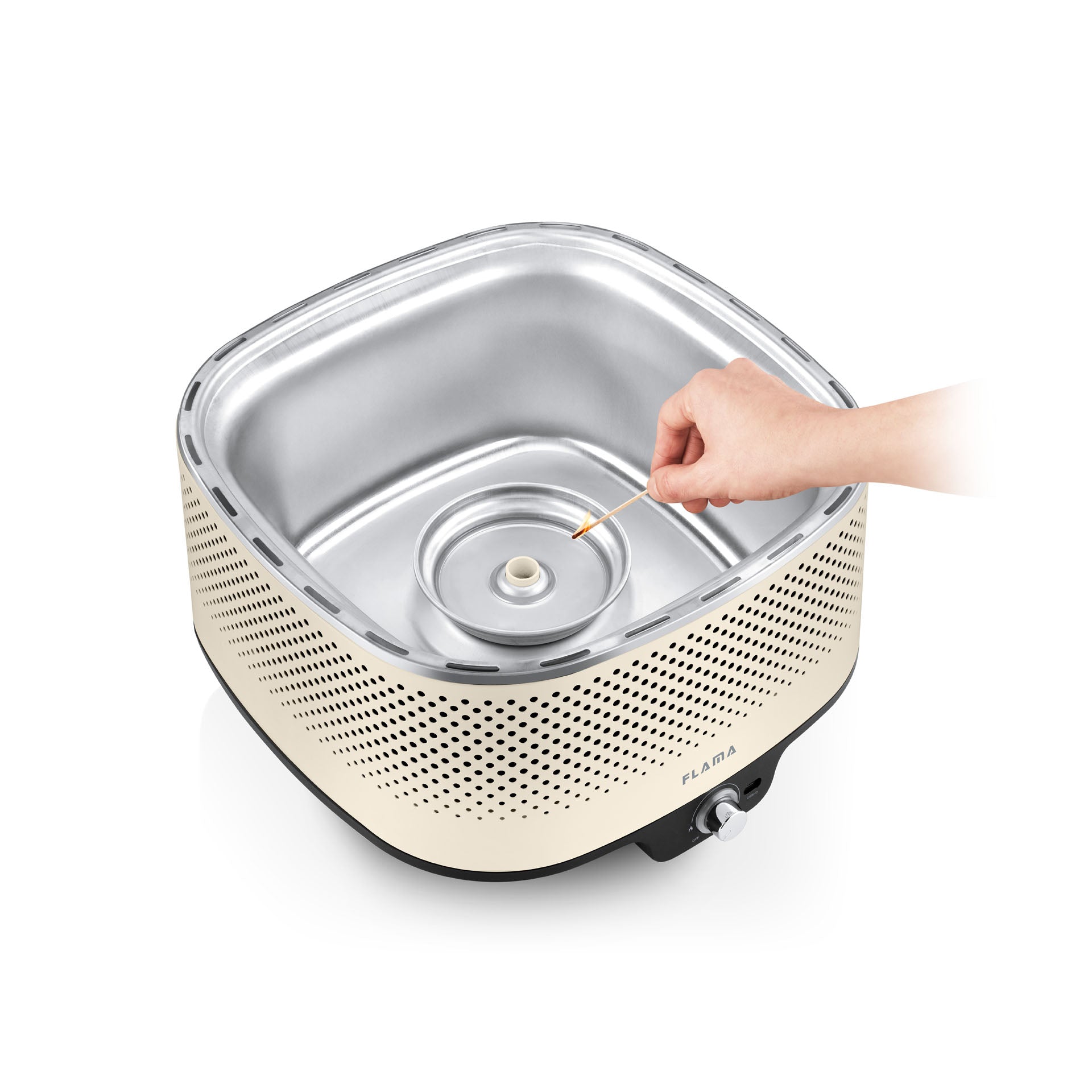 Grelhador a Carvão Mastergrill EVO Sand 4012FL FLAMA