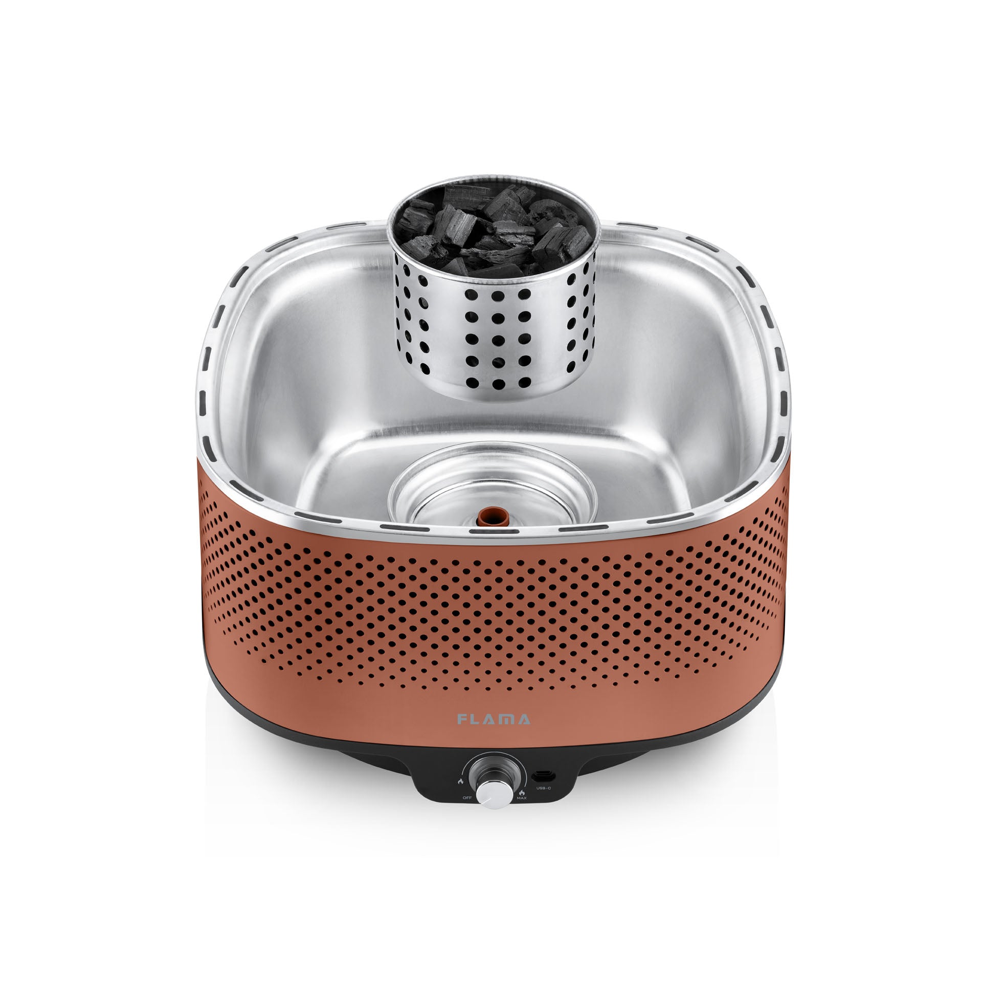 Grelhador a Carvão Mastergrill EVO Terracotta 4013FL FLAMA