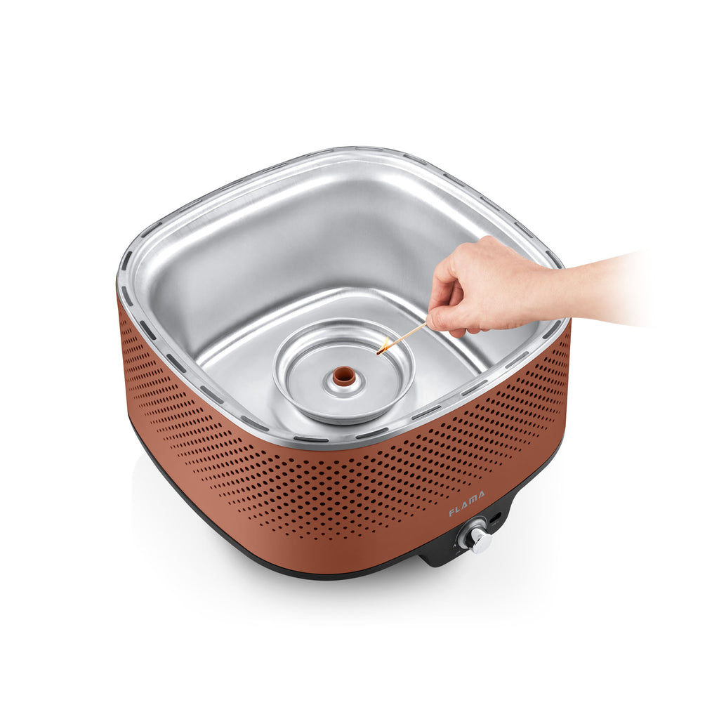 Grelhador a Carvão Mastergrill EVO Terracotta 4013FL FLAMA