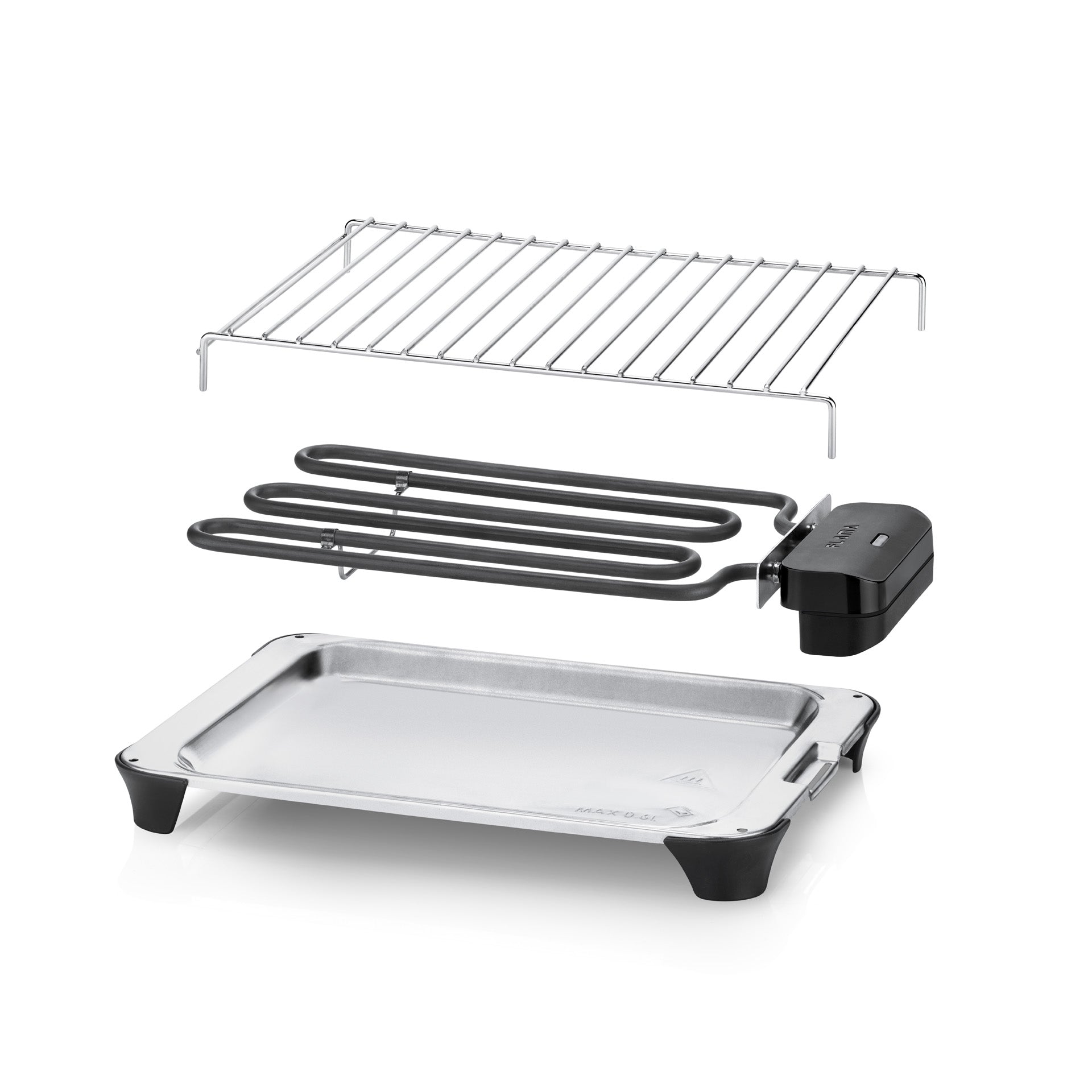 Grelhador Elétrico de Resistência HeatPro S 2000W 4222FL FLAMA