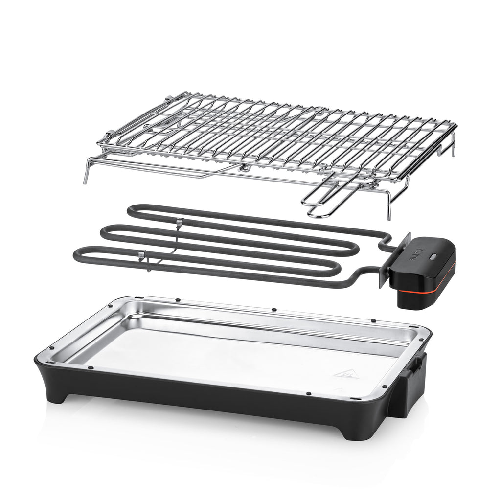 Grelhador Elétrico de Resistência HeatUltra EasyFlip M 2400W 4324FL FLAMA
