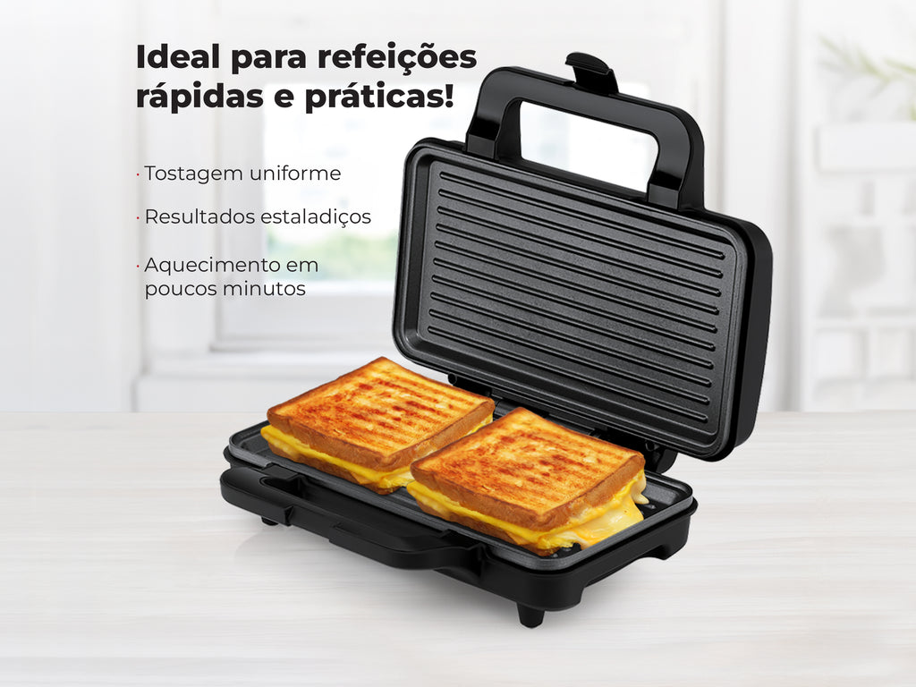 Sanduicheira Preta 900W 4971FL FLAMA