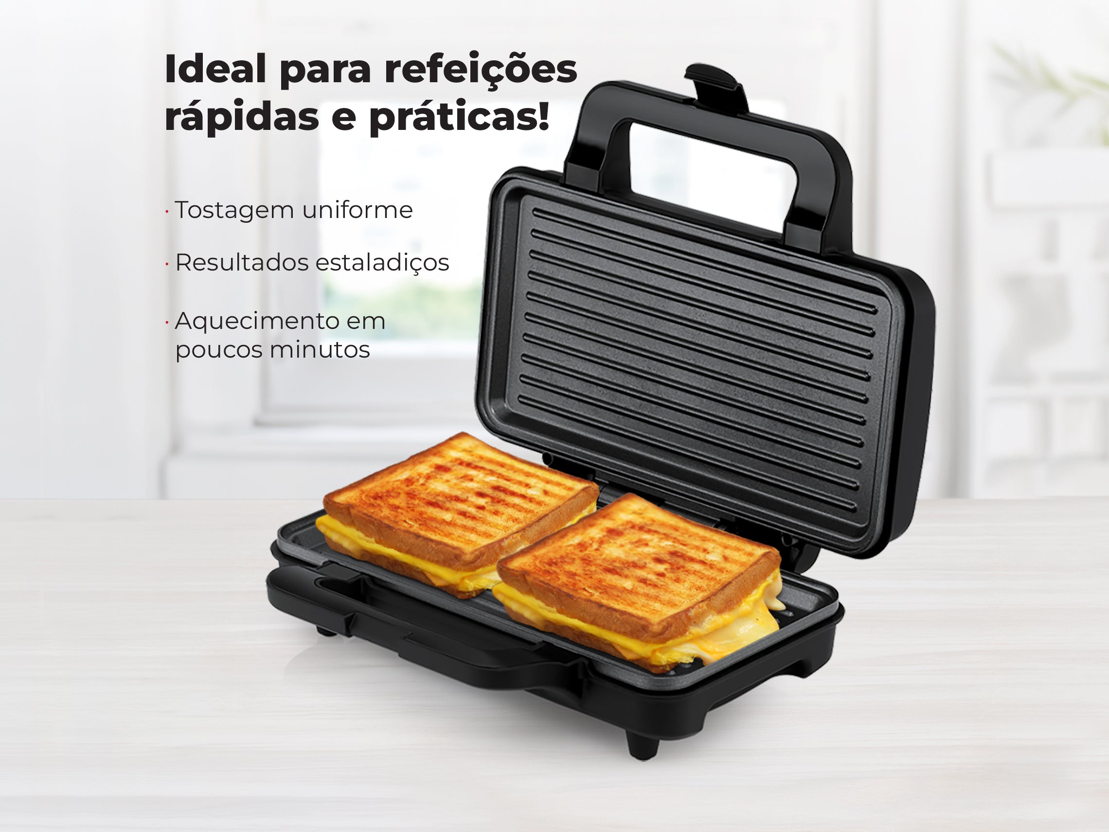 Sanduicheira Preta 900W 4971FL FLAMA