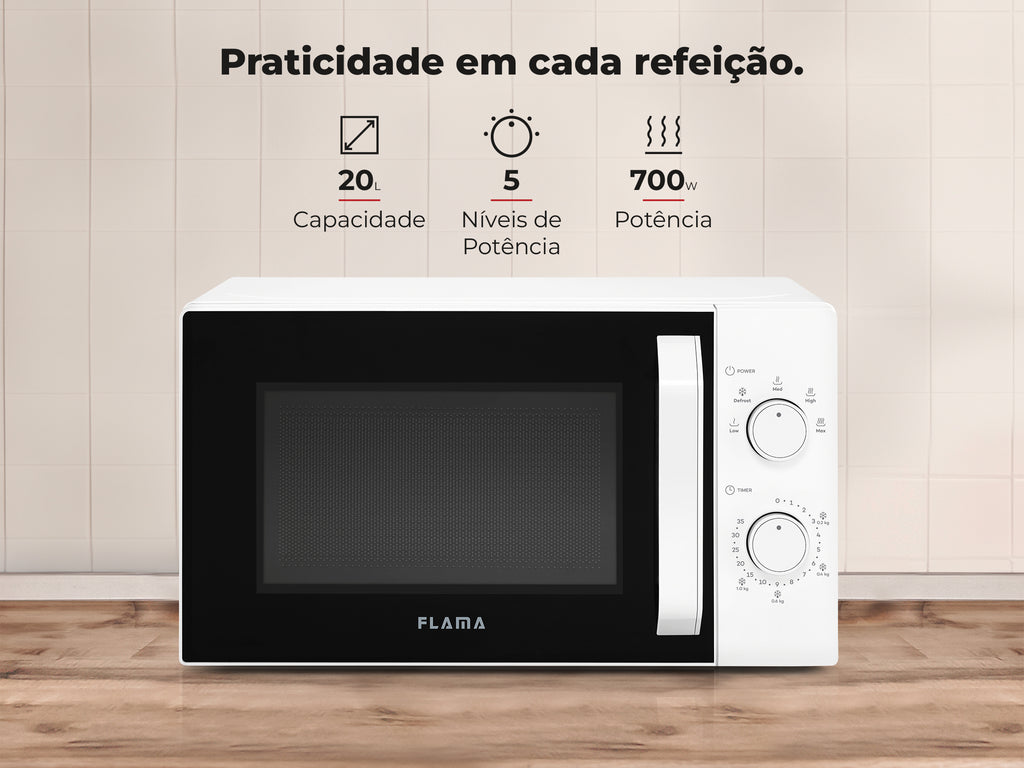 Micro-ondas 20L Branco 1807FL FLAMA