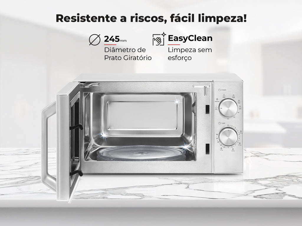 Micro-ondas 20L Com Grill Inox 1815FL FLAMA