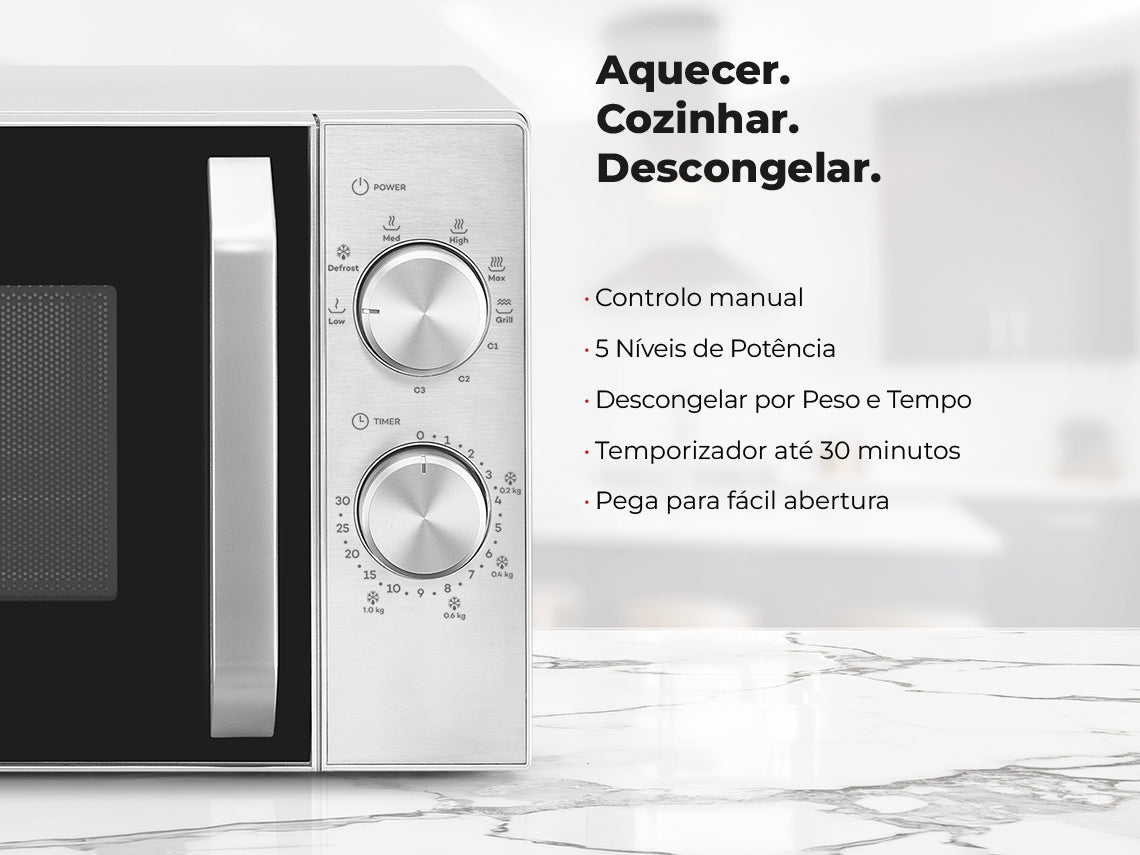 Micro-ondas 20L Com Grill Inox 1815FL FLAMA