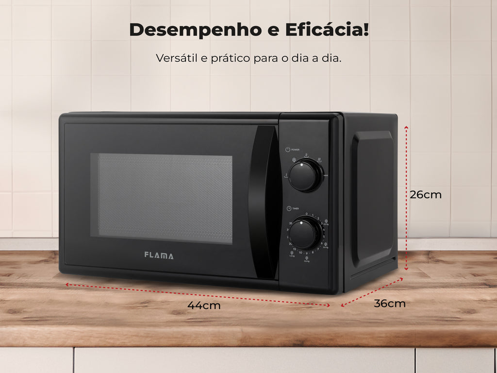 Micro-ondas 20L Preto 1834FL FLAMA