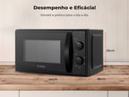 Micro-ondas 20L Preto 1834FL FLAMA