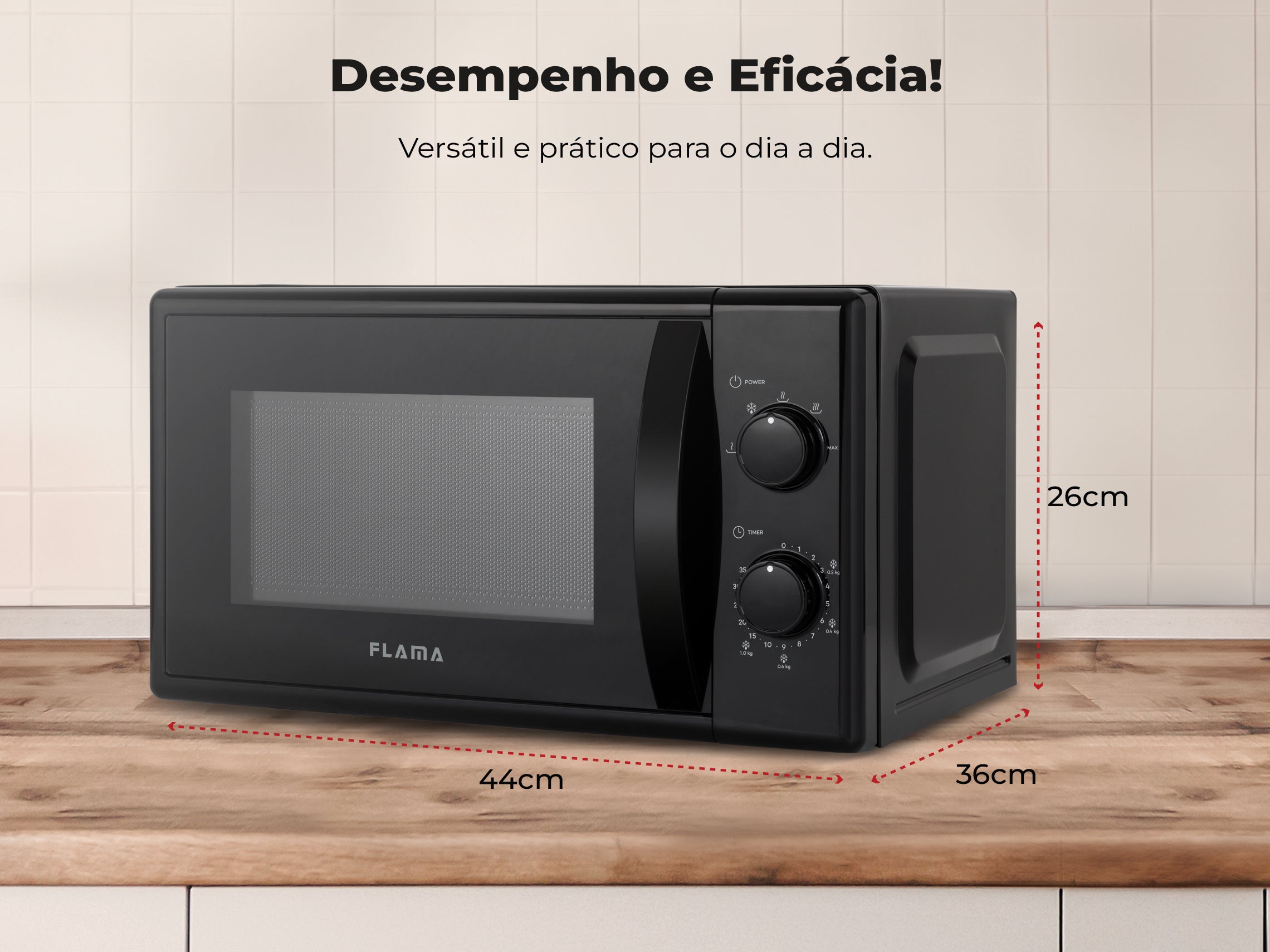Micro-ondas 20L Preto 1834FL FLAMA