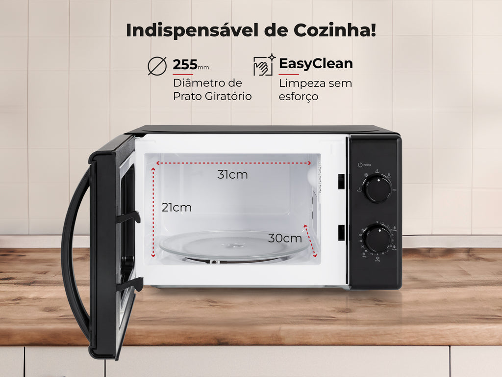 Micro-ondas 20L Preto 1834FL FLAMA