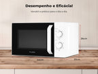 Micro-ondas 20L Com Grill Branco 1843FL FLAMA