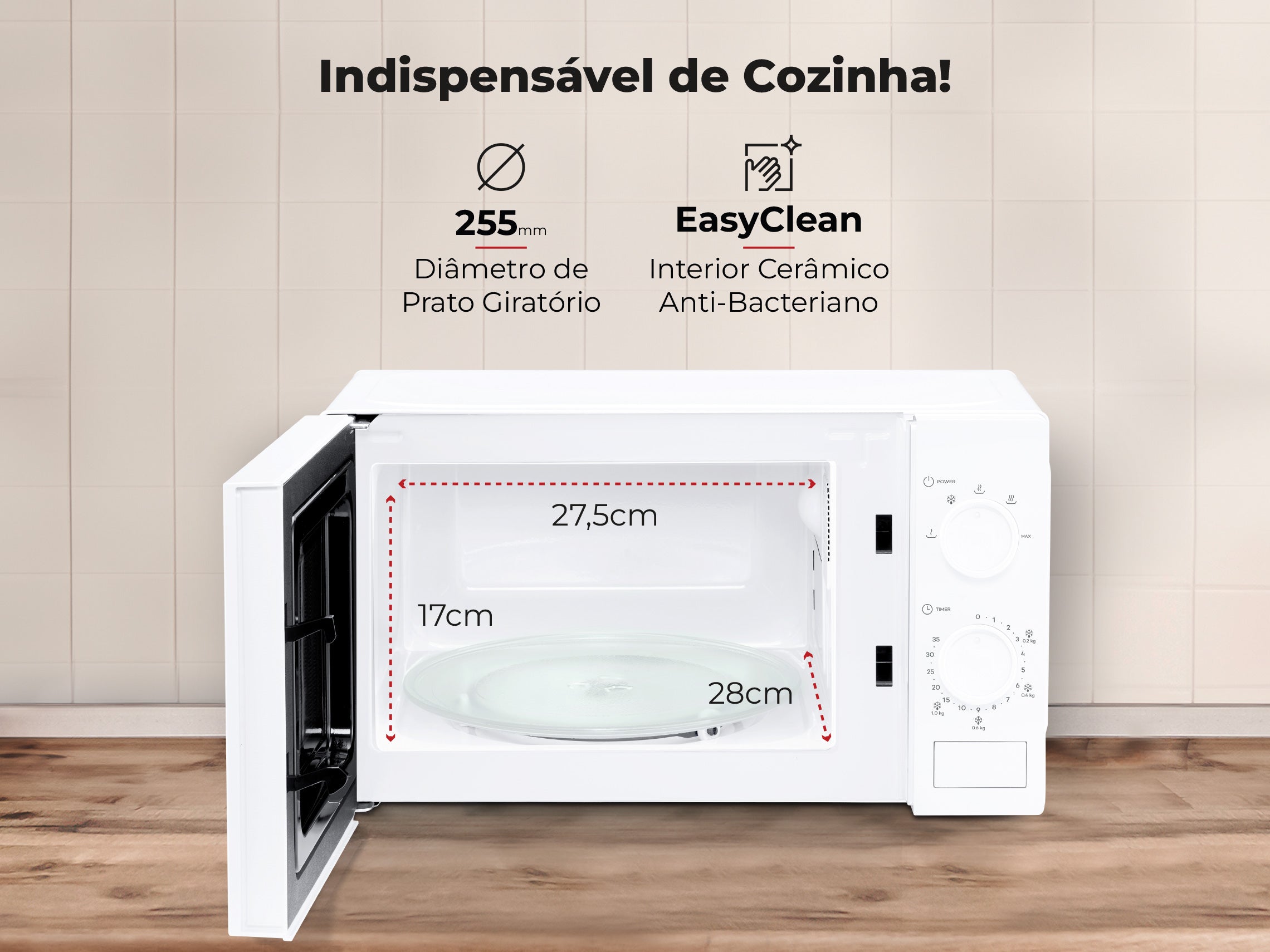 Micro-ondas 20L Branco 1847FL FLAMA