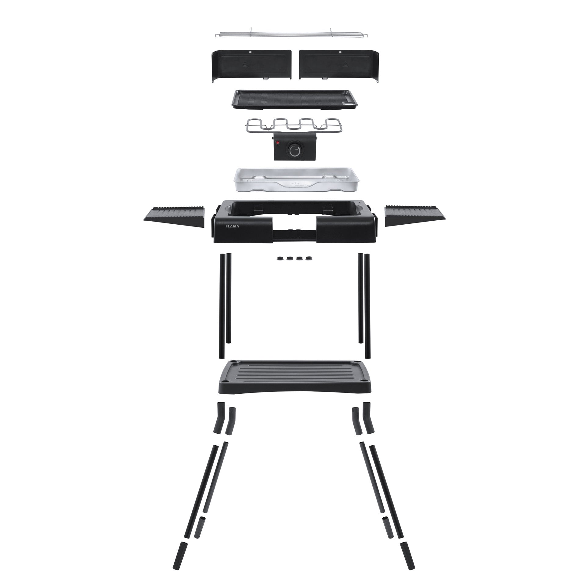 Grelhador Elétrico de Contacto Com Pés 2000W 4161FL