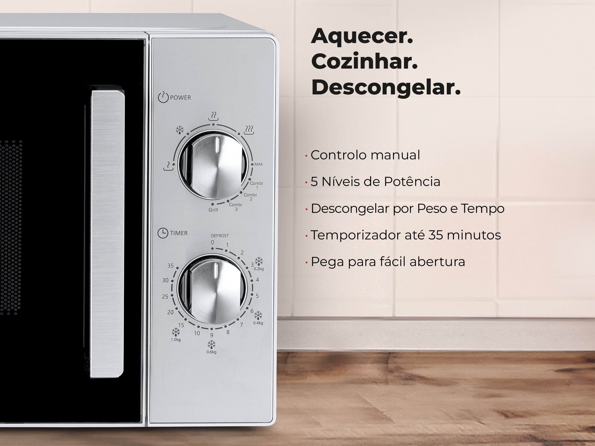 Micro-ondas 20L Com Grill Inox 1803FL FLAMA