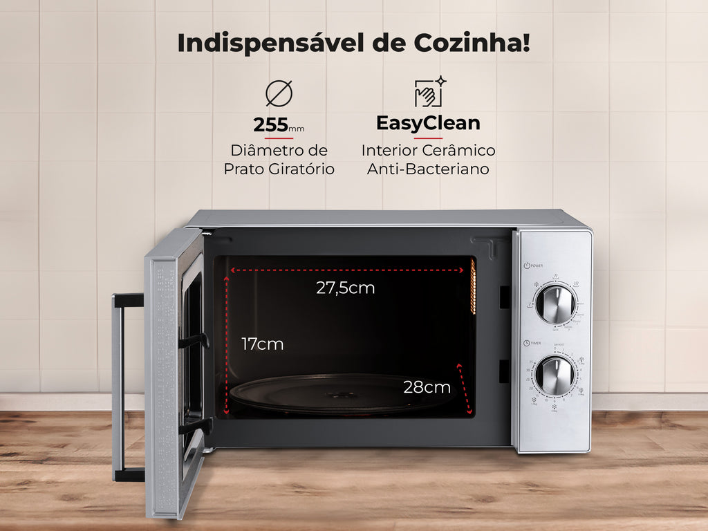 Micro-ondas 20L Com Grill Inox 1803FL FLAMA