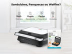 Sanduicheira Grill 3 em 1 Inox 1000W 4981FL FLAMA