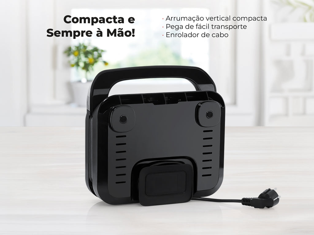 Sanduicheira Grill 3 em 1 Inox 1000W 4981FL FLAMA