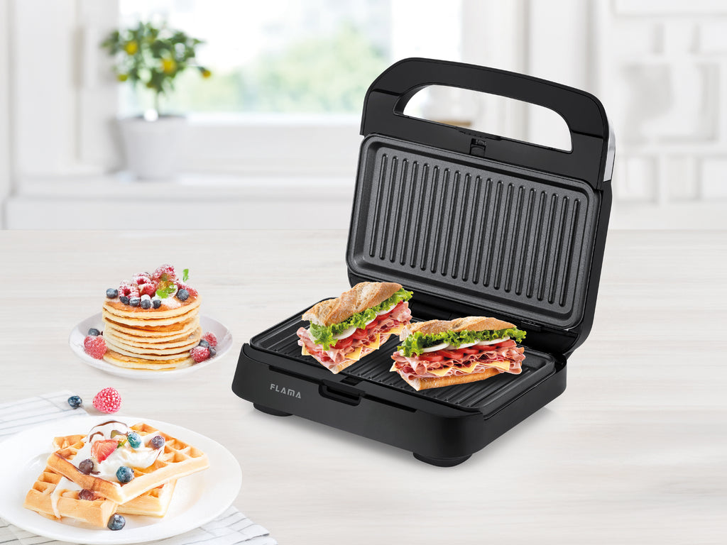 Sanduicheira Grill 3 em 1 Inox 1000W 4981FL FLAMA